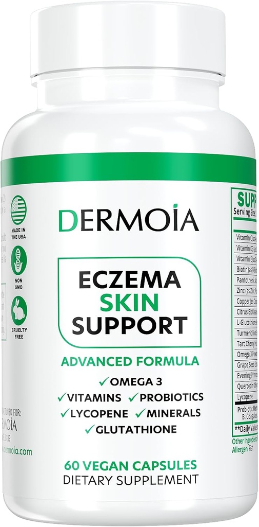 Eczema补充剂 -- -- 为成年人制定的Dyshidrodrotic Eczema药丸 -- -- 提供Eczema救济、针对Eczema的干预、刺激性干皮肤和加固Psoriasis补充剂