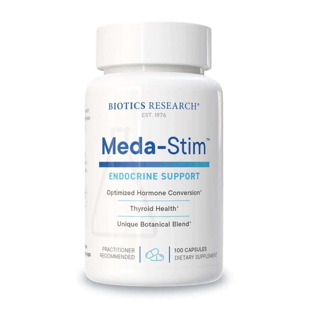 生物学研究 Meda 刺激支持内分泌功能,对甲状腺素的营养支持,健康T3,T4,Thyroxine水平,代谢健康,含有碘,硒,镁,100卡普勒斯