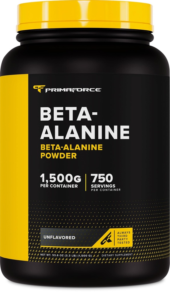 Primaforce Beta Alanine Powder, Unflorward, 1.5公斤 - 免费格鲁滕,非GMO 男女补充剂