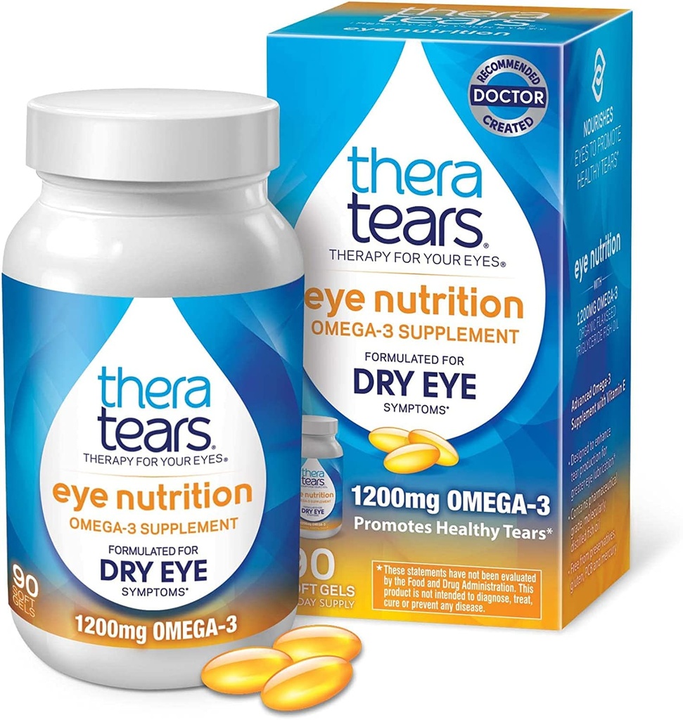 营养 1 200 mg Omega-3 补充 90 Capsules (2 Pack)