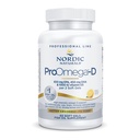北欧自然公司ProOmega-D,Lemon Flavor - 60 Soft Gels - 1280 mg Omega-3 + 1000 IU D3 - 高污染鱼类油 - EPA & DHA - 大脑,眼睛,心脏,和免疫健康 - 非GMO - 30 服务
