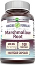 (原始内容存档于2018-03-21) (英语). Amazing Formures Marshmallow Root Supplements + 480 Mg Per Service + 100 Veggie Capsules → Non-GMO → Gluten Free → 美国制造.