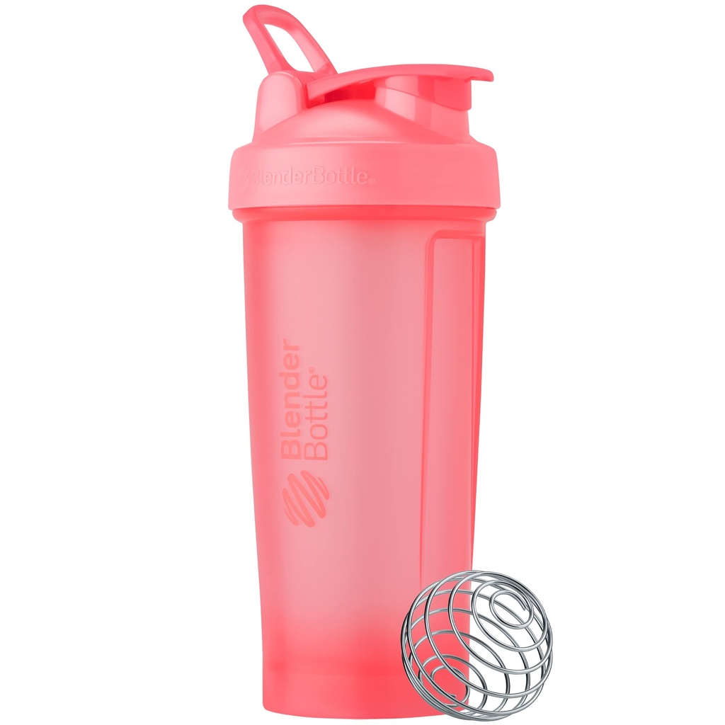 BlenderBottle Classic V2 摇摆瓶 完美地用于蛋白质摇摆和预演,28-Ounce,浅粉色
