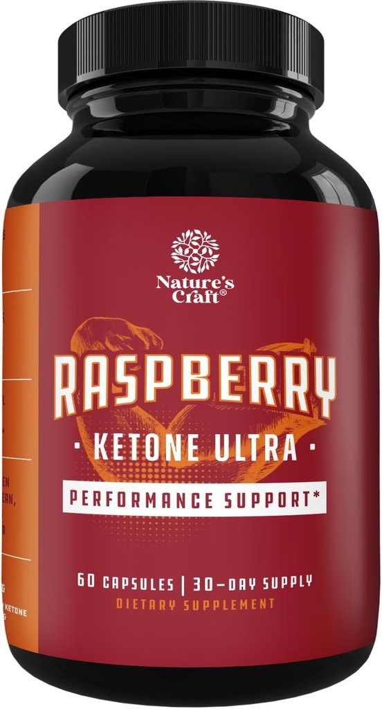纯Raspberry Ketones 体重损失补充剂 - Keto 烧天然脂肪燃烧剂 男女肥肉药丸 烧Belly 肥肉锅式饮料