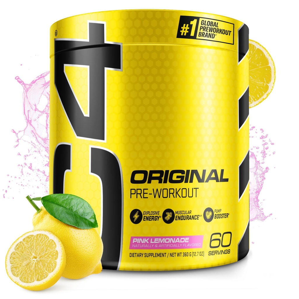 C4 原型 工作前粉红柠檬汁 维他命 C 支持 食糖 男女 150mg Cafeine + Beta Alanine + Creatine 60 服务