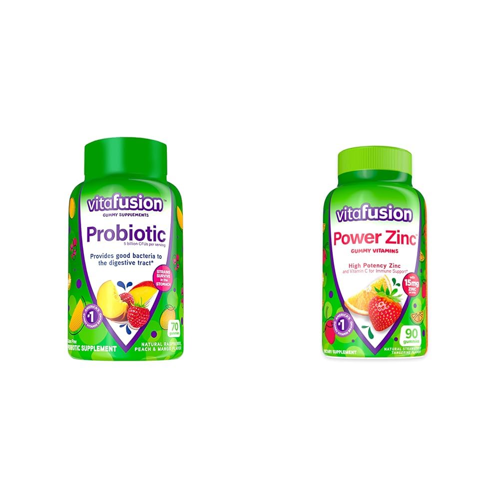 (原始内容存档于2017-09-26) (英语). Vitaulation Probiotic Gummy Supplements, Raspberry, Peach and Mango Flavors, 35 Day Supplement, 70 Count Power Zinc Gummy Vitamins, 草莓坦杰林 Flavored, 90 Count ).
