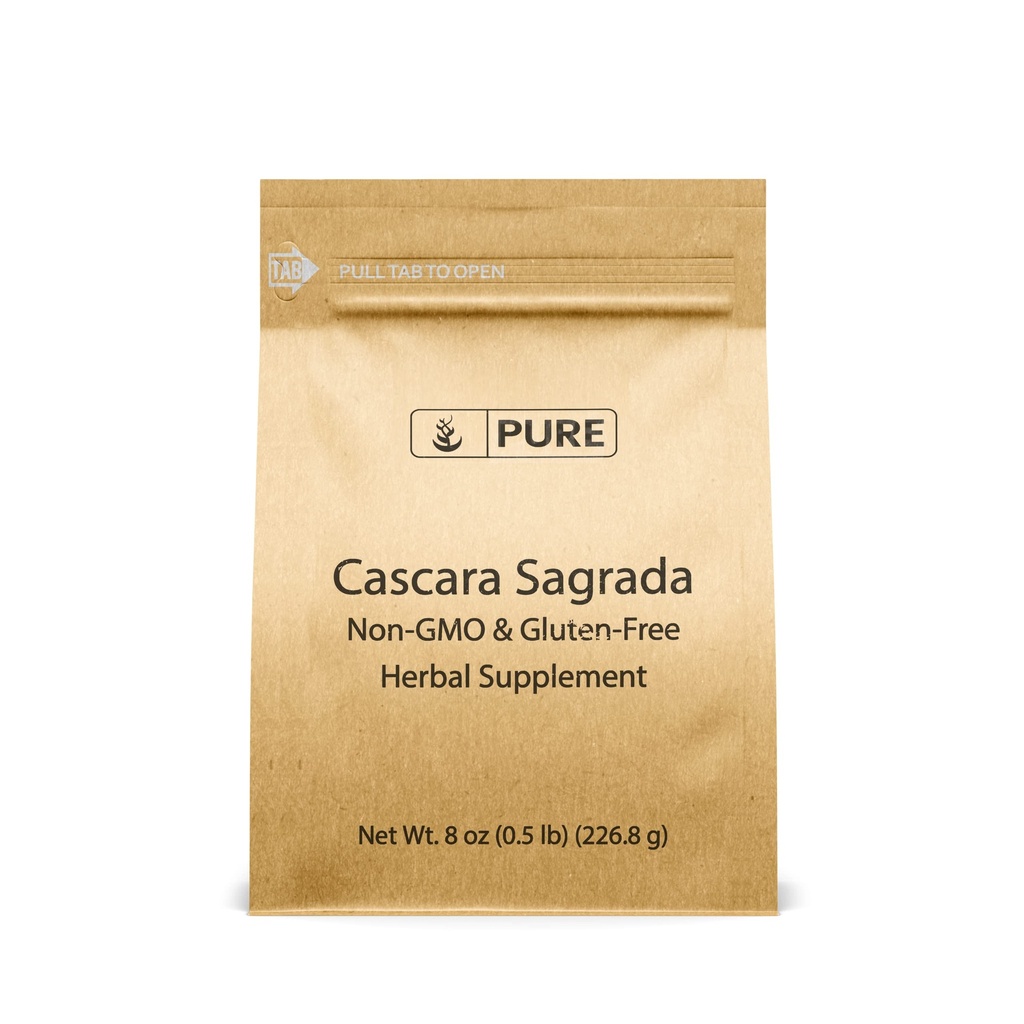 纯原始成份 Cascara Sagrada (8oz) 非GMO & Gluten-Free, Glycosides