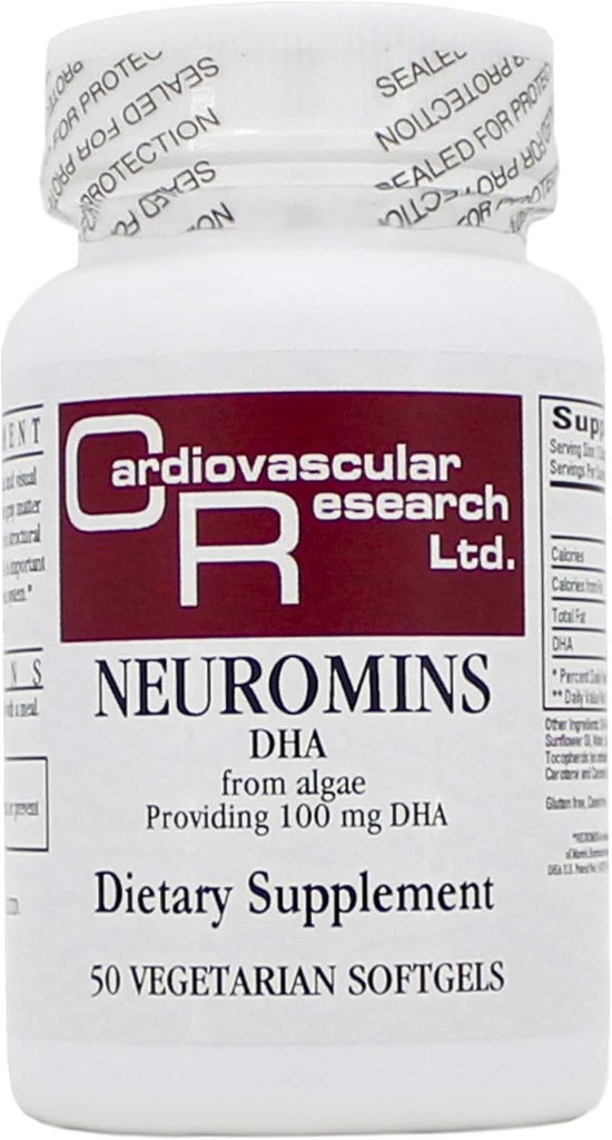 神经元100mg(DHA) 50 Capsules - 3 Pack - 生态公式/心血管研究