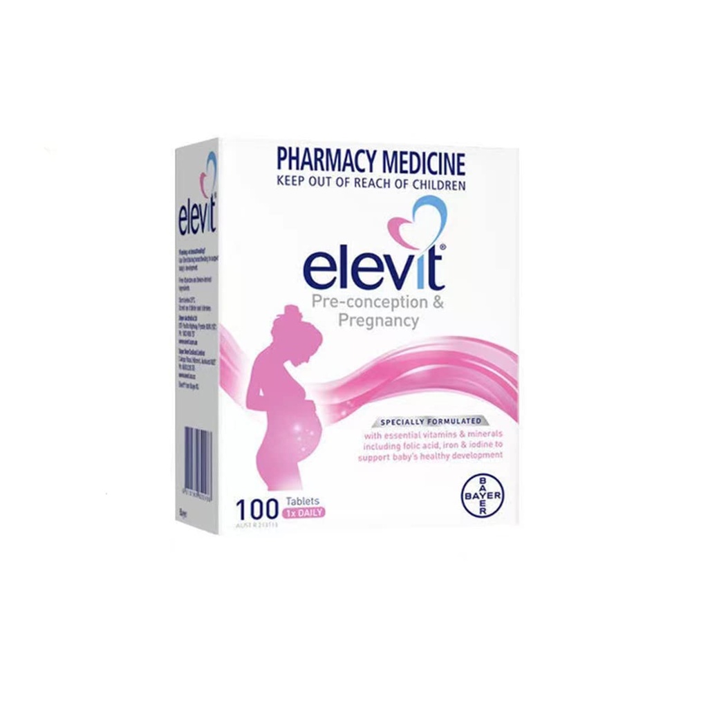 Elevit TAB 配碘100s标准航运