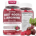 Beet Root Gummys & L-Arginine, Nitric Oxide Supplements for Men & Women w/Organic Beets, B1, B2, B3, B5, B6, Folate, B12 for Energy Boost and 环球支持,无糖, 60 Cts