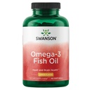 Swanson Omega 3 鱼油补充心脑和联合支持无转基因生物的全民教育 180 mg EPA + 120 mg DHA 150 Softgel Capsules Lemon Flavor