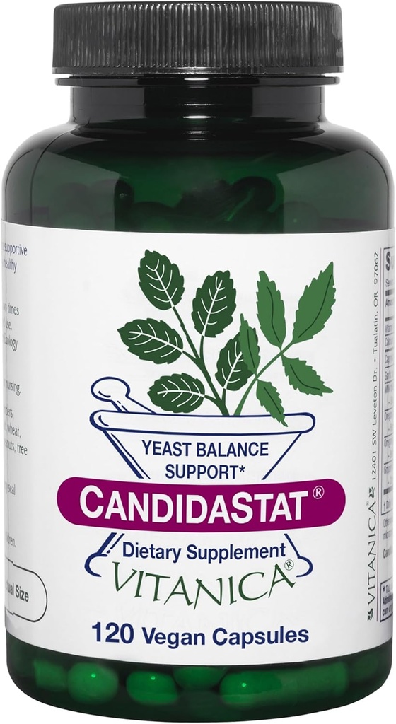 Vitanica Candidustat, 东方平衡补充和支助, Vegan, 120 Capsules