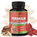 Forskolin 配有Turmeric Curcumin的 Capsules, Arjuna, Garcinia Cambogia, 绿茶 - 60 Capsules