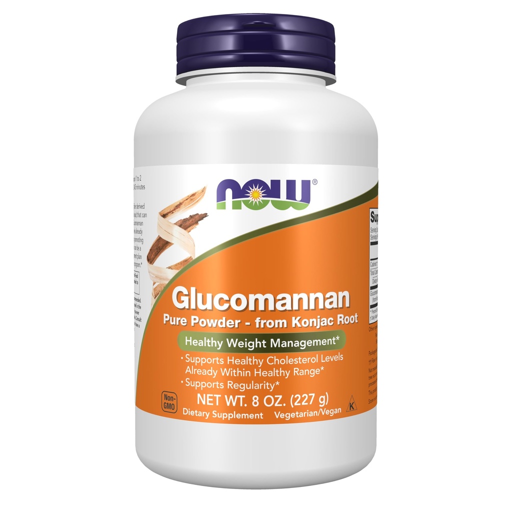 Now Foods Supplements, Glucomannan (Amorphallus konjac) 纯粉, 支持规范性 *, 健康重量管理 *, 8 Ounce (一包)