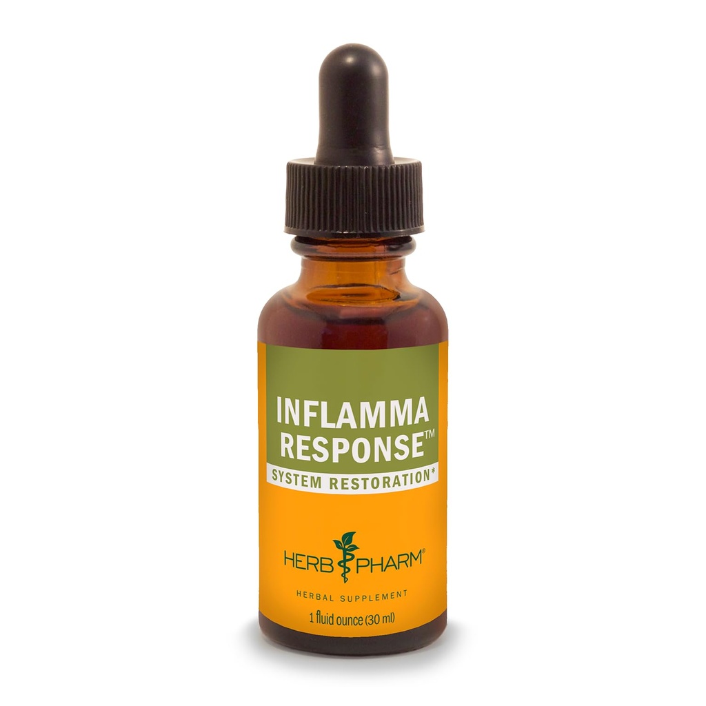 Herb Pharm Inflamma 反应 液态草药配有Turmeric液解, 1 Fl Oz