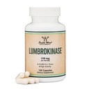 Lumbrokinase Enzymes 补编 - 120 capsules(最大活动10,000 FU/Gram) 每服务150mg(无填充器,非GMO,无Gluten) 双木为心血管和血液循环支持