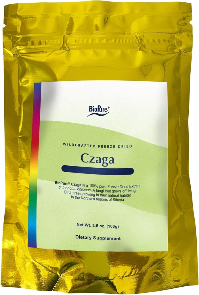 BioPure Czaga Street 干西伯利亚提取器 — — Beta-Glucans公司支持肝脏、Immune & Gastro肠功能和辅助身体应激反应-100g