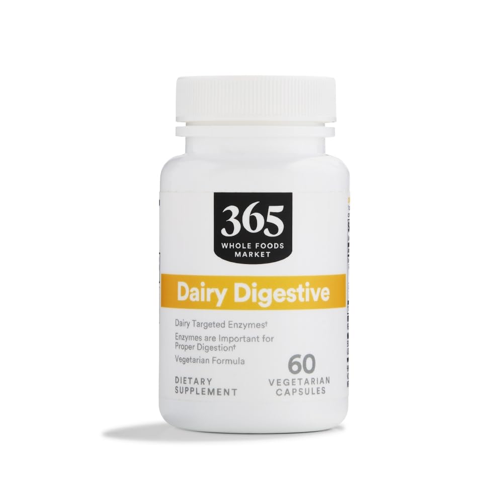 365 由全食品市场,乳品消化酶,60 Counter