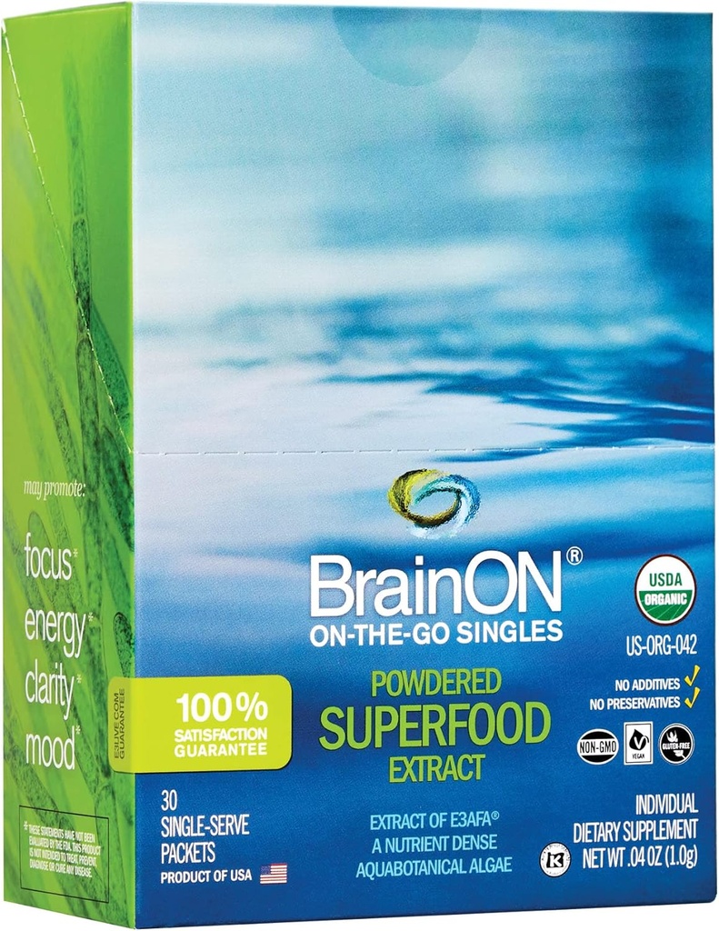 E3Live Brain On-The-Go-Singles, 30 计数, 1 格拉姆