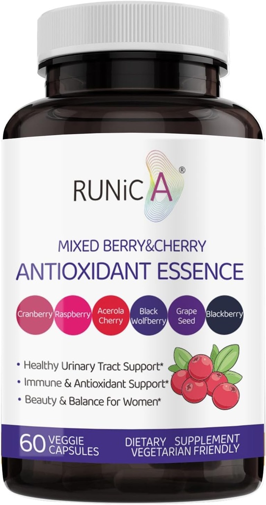 6in1 含有Cranberry、葡萄种子和Berry Blend 的妇女抗氧化剂补充剂