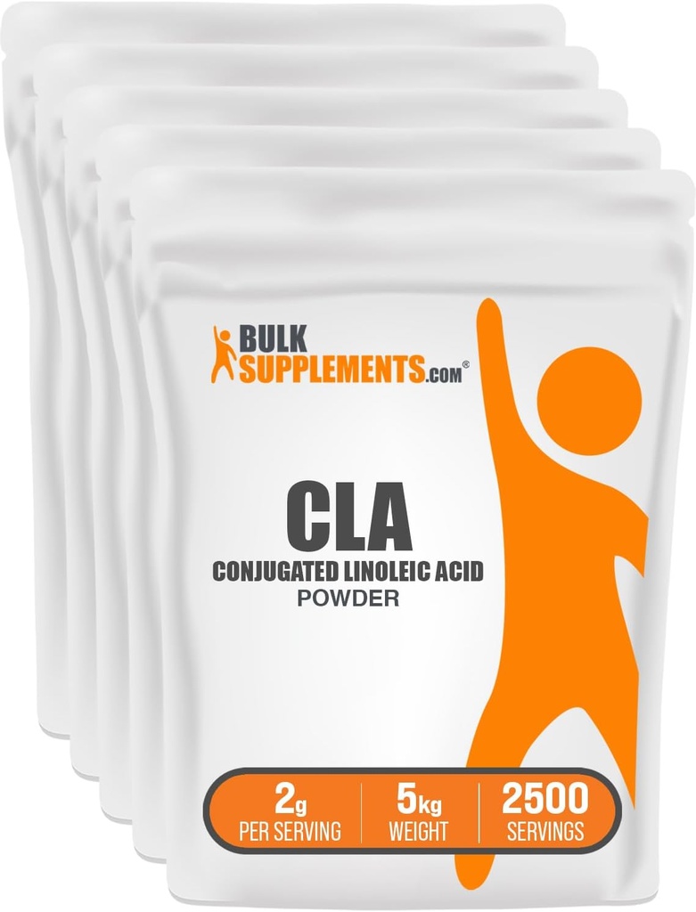 bulk Assupports.com 共聚酸盐-CLA补充,营养补充-Gluten Free, 2g per service, 1kg(2.2磅)(包5)