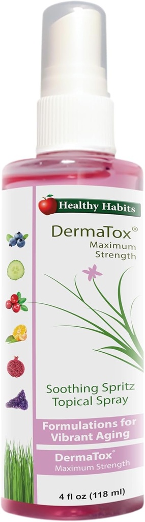 健康Habits DermaTox 4oz 舒舒丝 专题喷洒 各种目的 安全有效的专题喷洒 舒舒皮肤
