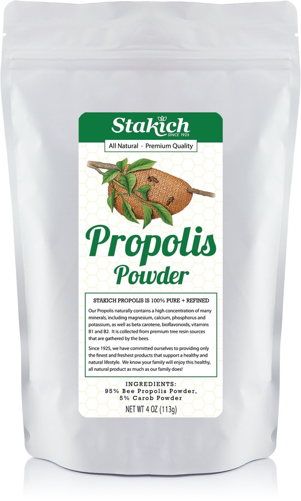 Stakich Bee Propolis 粉末 - 全天然 - 4 Ounce