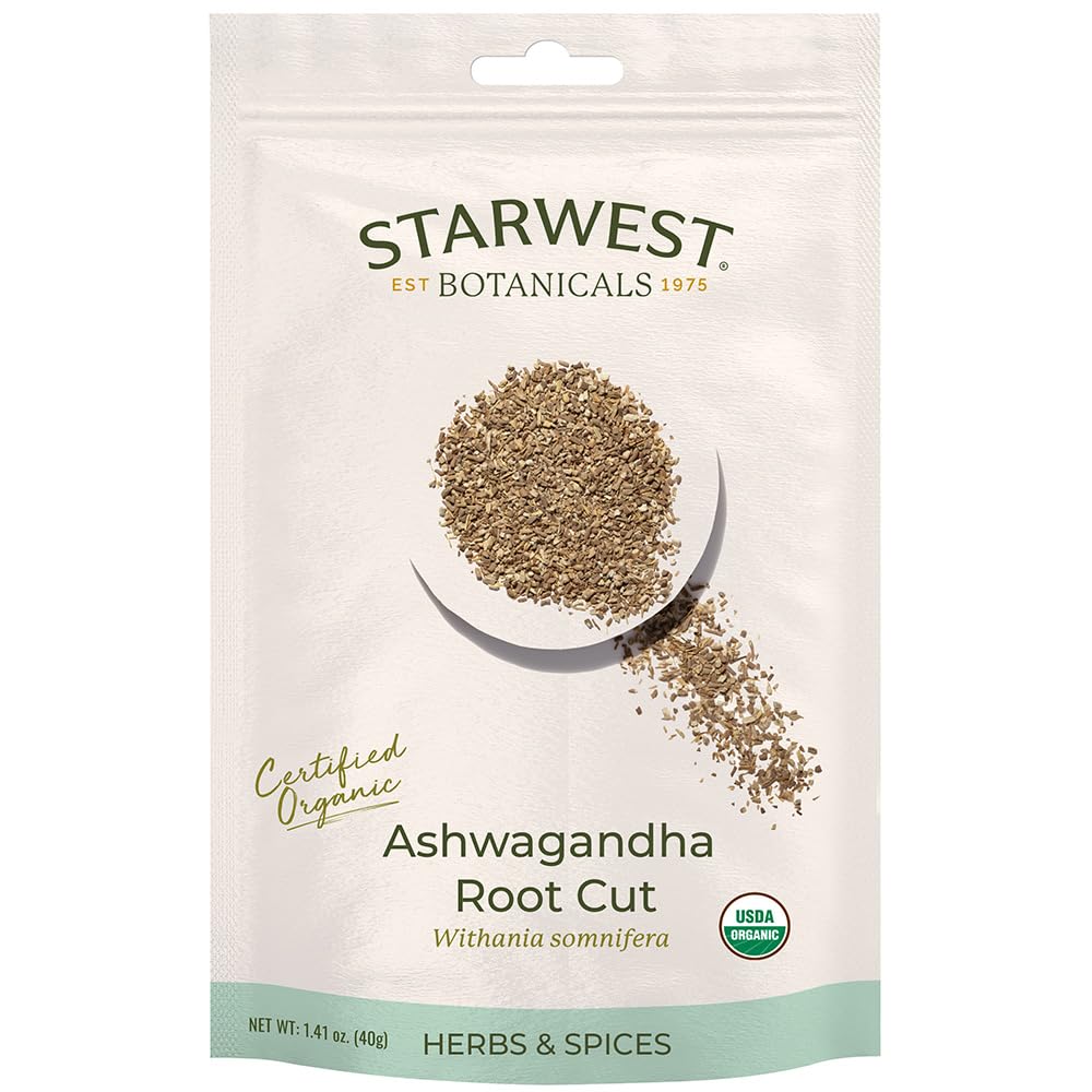 西星植物学 Ashwagandha 根切有机生态友好(1.41 oz)