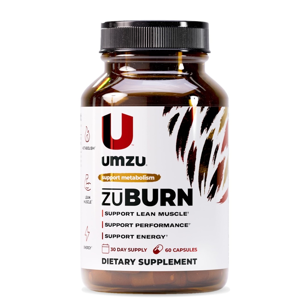 UMZU ZuBurn能源支持补编 – 30日供应 – 咖啡因,米托本,卡普西马克斯,天堂之粮,B6 & B12 – 支持每日能源,焦点与活动生活方式 – cGMP,美国 Assobled