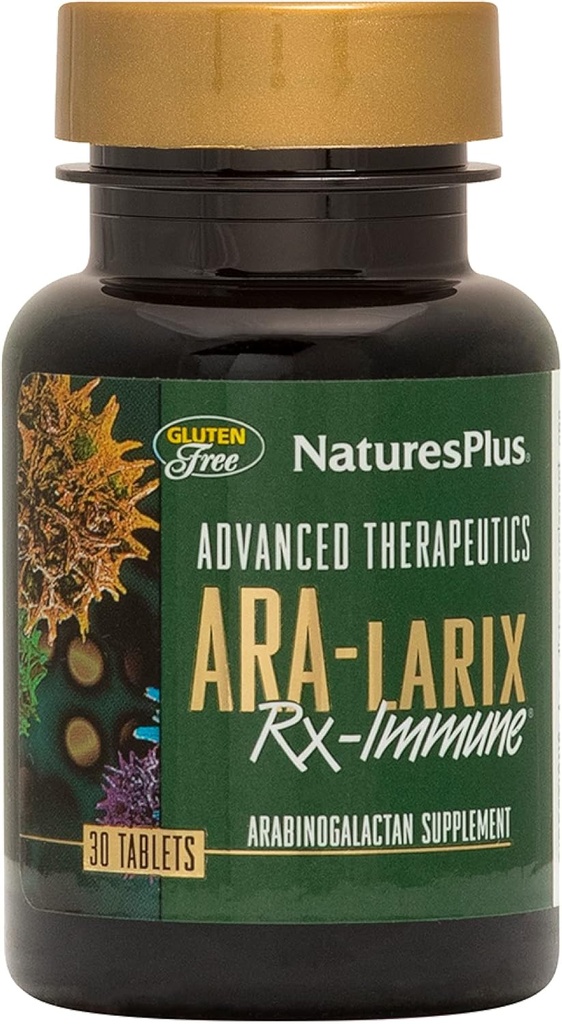 NaturesPlus 高级治疗 Ara-6 Rx Immune 健康 - 30片药片 - 伪性致病,无葡萄糖,蔬菜 - 30种服务