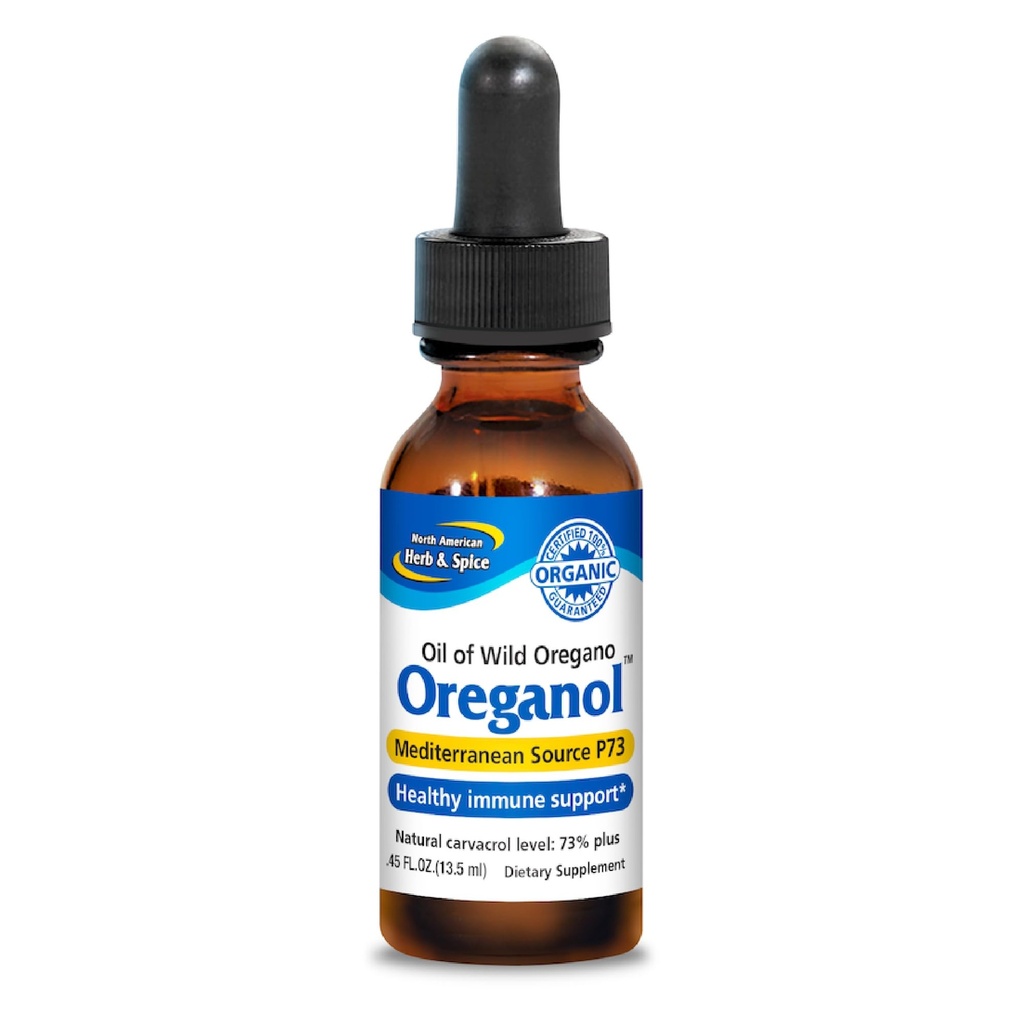 北美洲HERB & SPICE OREGANOL - 0.45 f. oz. - 未加工,野生,有机OREGNO 石油 - 地中海来源 P73 - 非GMO - 194 服务