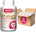 Jarrow Formules QH-Absorb,100毫克,Ubiquinol健康心血管功能膳食补充剂,120软胶,120天供应,12包