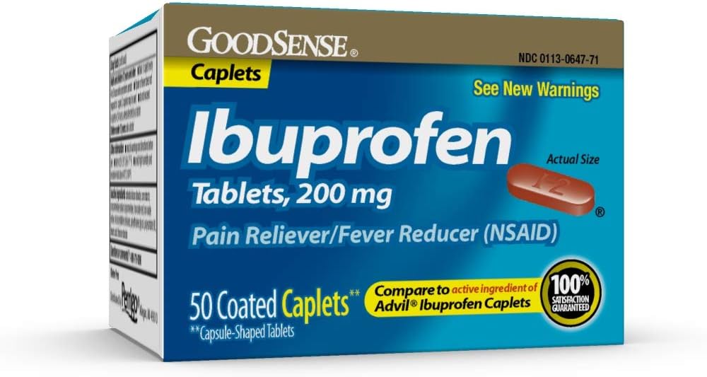 GoodSense Ibuprofen 疼痛释放剂/降火剂卡普莱特,200毫克,50克