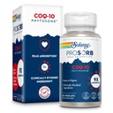 SOLARAY CoQ-10 Phytosome - 9X 吸附 CoQ10 200mg - 易排量抗氧化剂补充剂 - Vegan and Made without Soy - 60 Day - 保证 - 30架服务机,30架Veg Caps