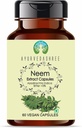 Neem 提取500mg - 60 Vegetarian Capsules | Azadirachta Indica | All Natural | 100% Vegan | Gluten-free | GMP认证.