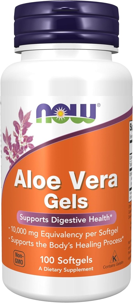现在Aloe Vera Gels, 10000mg, 100 Softgels (Pack of 3)