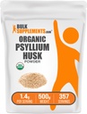 Bulk Assupports.com 有机lium胡斯克粉末-烧烤的 P胡斯克粉末,纤维补品-Gluten Free,每服1.4g,500g(1.1磅)(包1)
