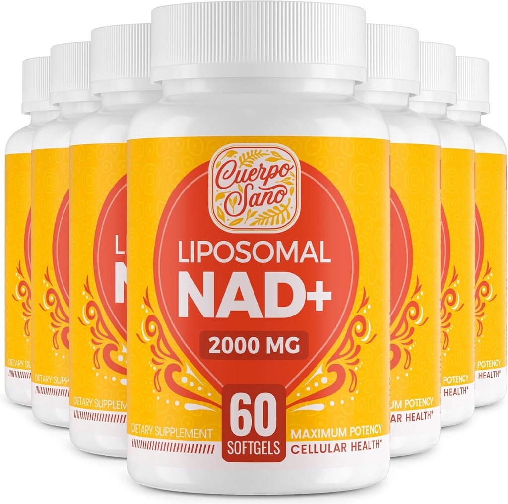 2000 MG NAD 补编, Liposomal NAD+ 具有高吸收性, 更有效率的 Nicotinamide Riboside, 纯和+ 助推补充, 衰老防御,代谢和细胞, 480 软胶