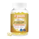 Spoonful Mini Omega 3 Fish Oil, iFOS认证, 1290 mg Pervice, 120 Softgels Pearls, Small Speasy to Swallow Capsules for Women and earnings, Maked at American (美国制造) 软胶珍珠,小尺寸容易吞食,供妇女和老年人使用