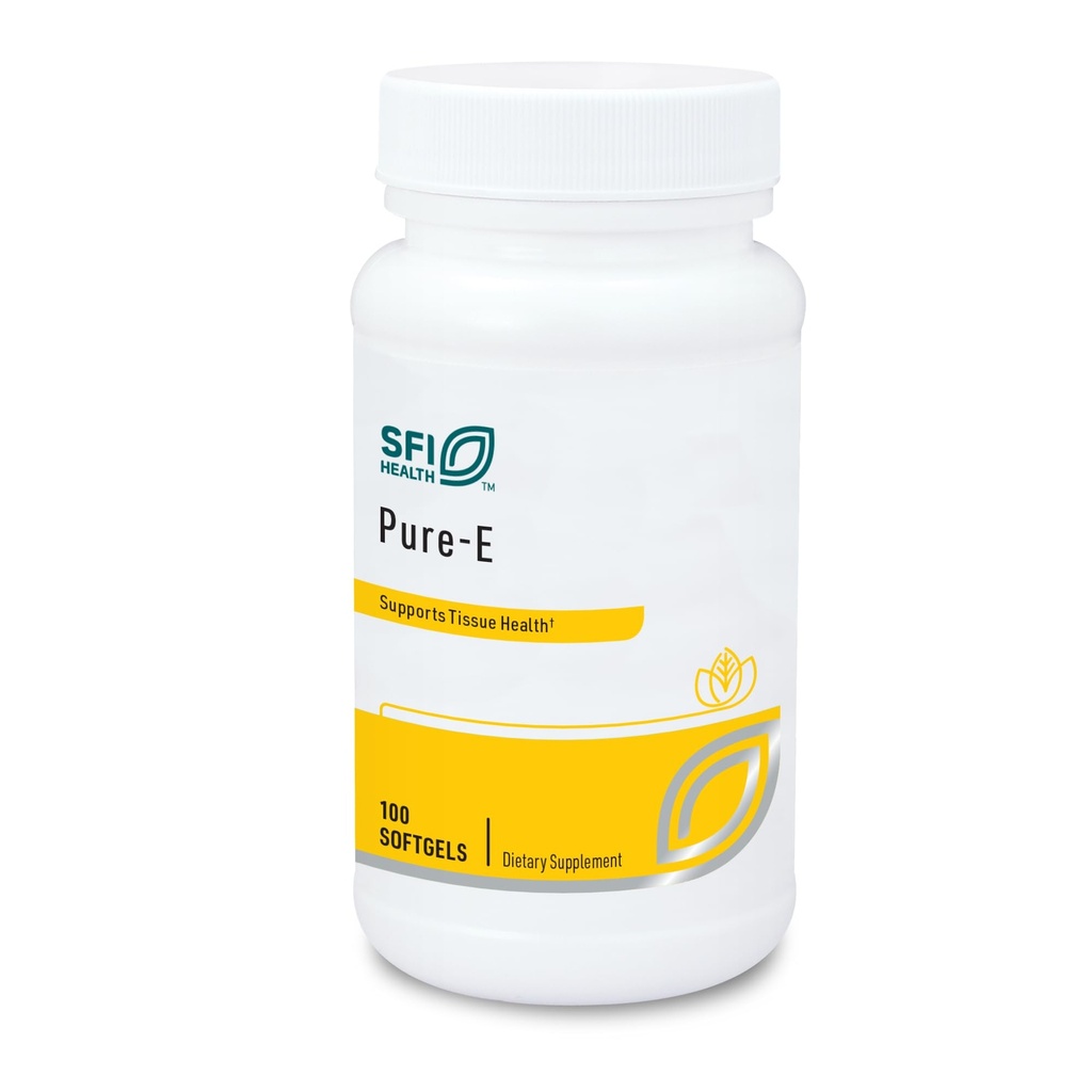 Klaire Labs SFI 健康纯E - 天然 D- Alpha 和 混合 Tocopherols 高的 Gamma Tocopherol(100软胶)