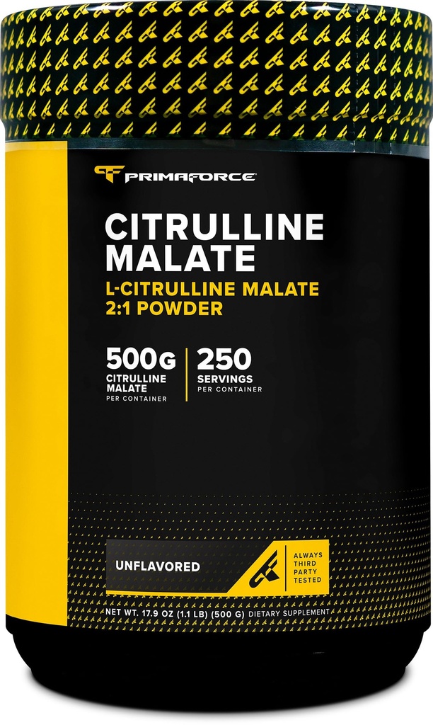 PrimaForce L-Citrulline Malate Power, 不受欢迎, 500格拉姆 - Vegan, 非GMO