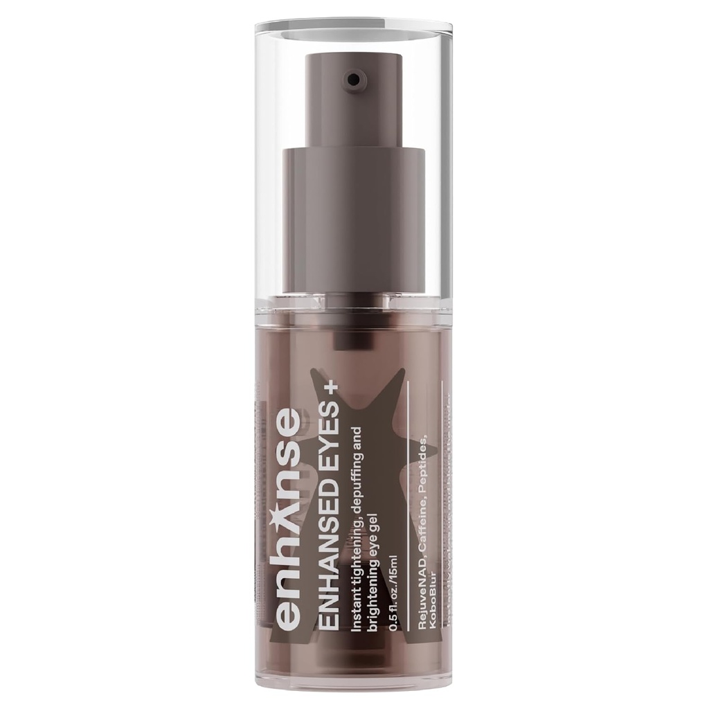 Eye Gel for Men, Cafeine Eye Cream, Peptides, RejuveNAD, Instant Tightning, Brighting, Depuffing for Under Eye Bags, Blurs精细线和暗圆形, 0.5 Fl Oz