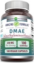 神奇的公式 DMAE 补充 | 250 Mg | Veggie Capsules | 非GMO | | | | | |  USA  USA  USA  USA  USA  USA  USA  USA (1 Pack,100 Counter)
