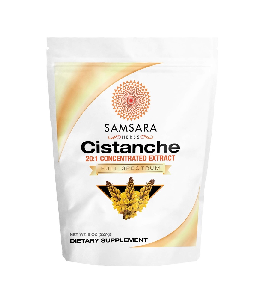 Samsara Herbs Cistanche 提取粉末(8oz) 20:1 浓度 -- -- 在美国制造 -- -- 第三方测试 -- -- 强度、生命力和混合(Huge 2950mg service)