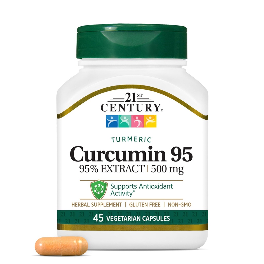 21世纪 Curcumin 95 草药补充剂,45 Counter(22757)
