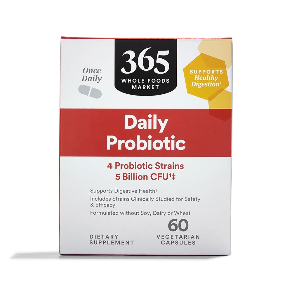 365 由全食品市场,每日Probiotic 5亿 CPU, 60 cmt