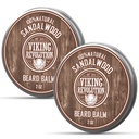 维京革命 桑达尔伍德·比尔姆(英语:Sandalwood Beard Balm) - 带Argan Oil的胡子蝴蝶,带Jojoba Oil的胡子软化器 带Beswax的胡子软化器 - 带Beswax的男子胡子蜡(2oz,2 Pack)