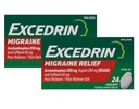 Excedrin Migraine Pain Reliver Caplets, 24 Counters (Pack of 2) (英语).
