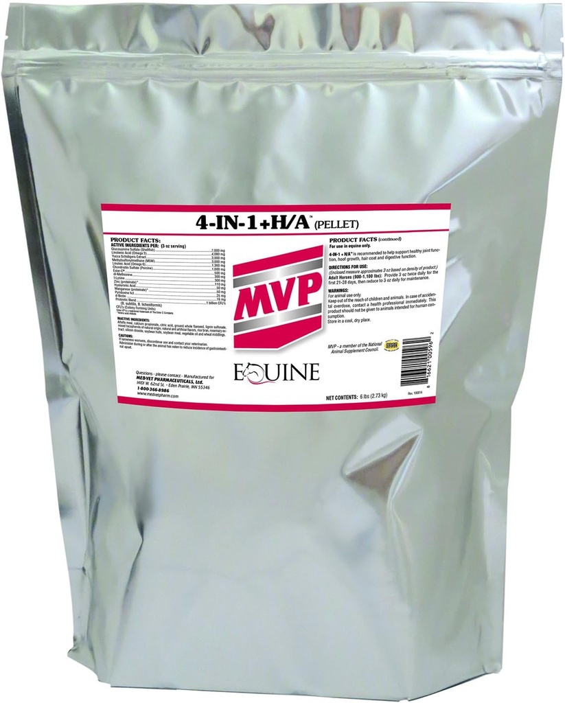 MVP 4-in-1 + H/A(6 lb) 联合,发型,Hoof和对马的消化支持