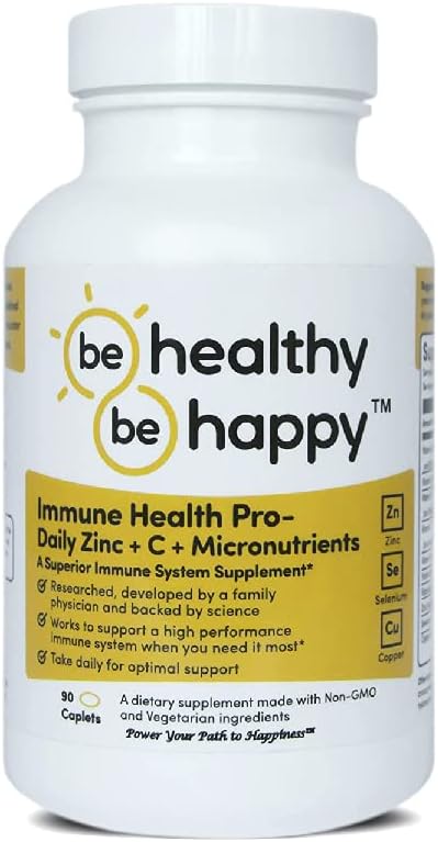 健康点! 开心点! Immune Health Pro — Daily Zinc + C + 微营养素感染对抗高级免疫系统补充